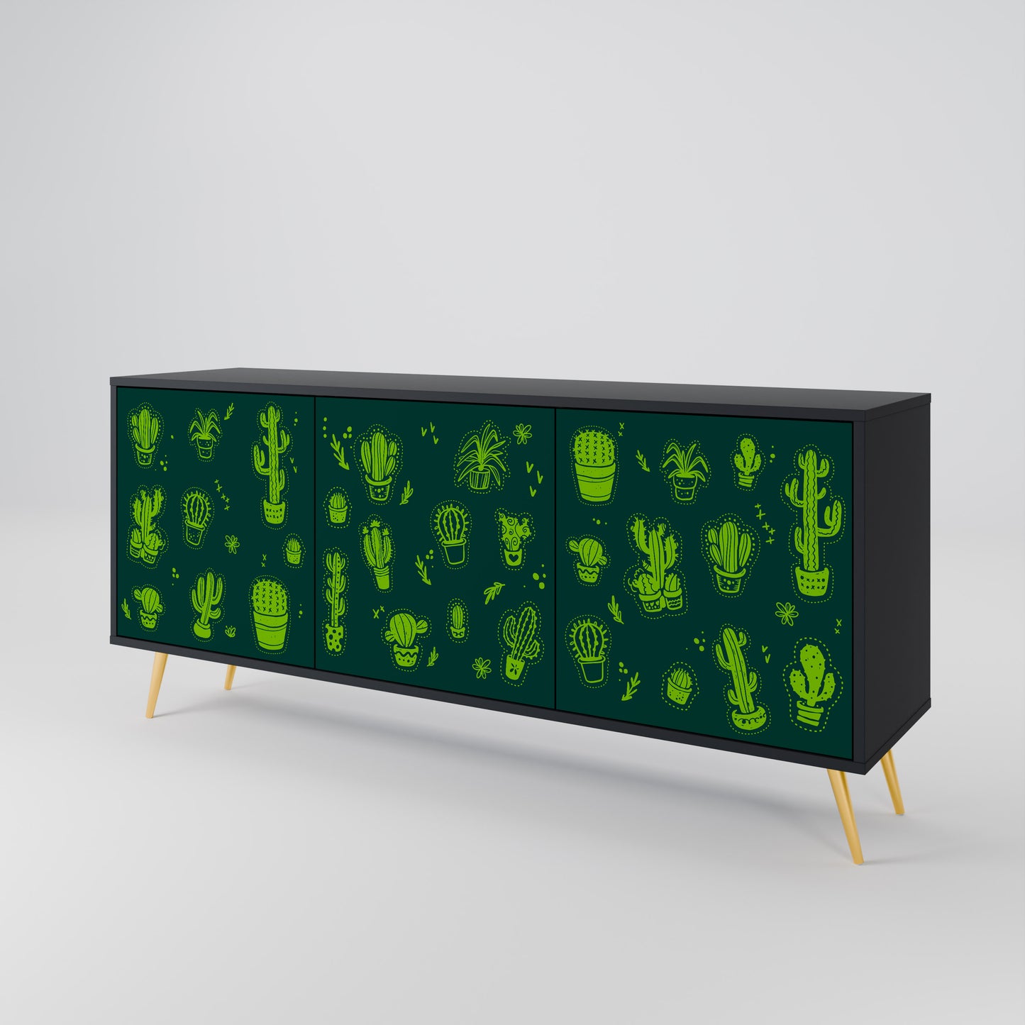 DESERT GREEN 3-türiges Sideboard