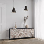 PASSING TIME 3-Door Sideboard in Black Finish