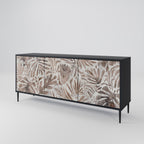 PASSING TIME 3-Door Sideboard in Black Finish