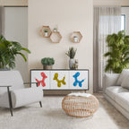 CHILDHOOD MEMORY 3-Door Sideboard in Black Finish