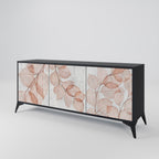 AUTUMN FRAGILITY 3-Door Sideboard in Black Finish
