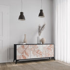 AUTUMN FRAGILITY 3-Door Sideboard in Black Finish