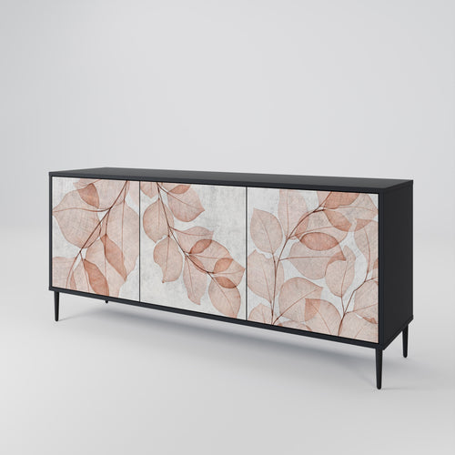AUTUMN FRAGILITY Sideboard mit 3 Türen in Schwarz