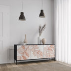 AUTUMN FRAGILITY 3-Door Sideboard in Black Finish