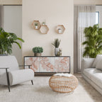 AUTUMN FRAGILITY 3-Door Sideboard in Black Finish