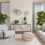 AUTUMN FRAGILITY 3-Door Sideboard in Black Finish