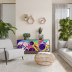 BIKE DREAMS 3-Door Sideboard in Black Finish