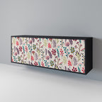 AUTUMN SUNDRIES 3-Door Sideboard in Black Finish