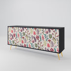 AUTUMN SUNDRIES 3-Door Sideboard in Black Finish