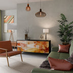 TRACES OF AUTUMN 3-Door Sideboard in Black Finish