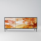 TRACES OF AUTUMN 3-Door Sideboard in Black Finish