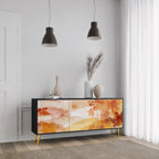 TRACES OF AUTUMN 3-Door Sideboard in Black Finish