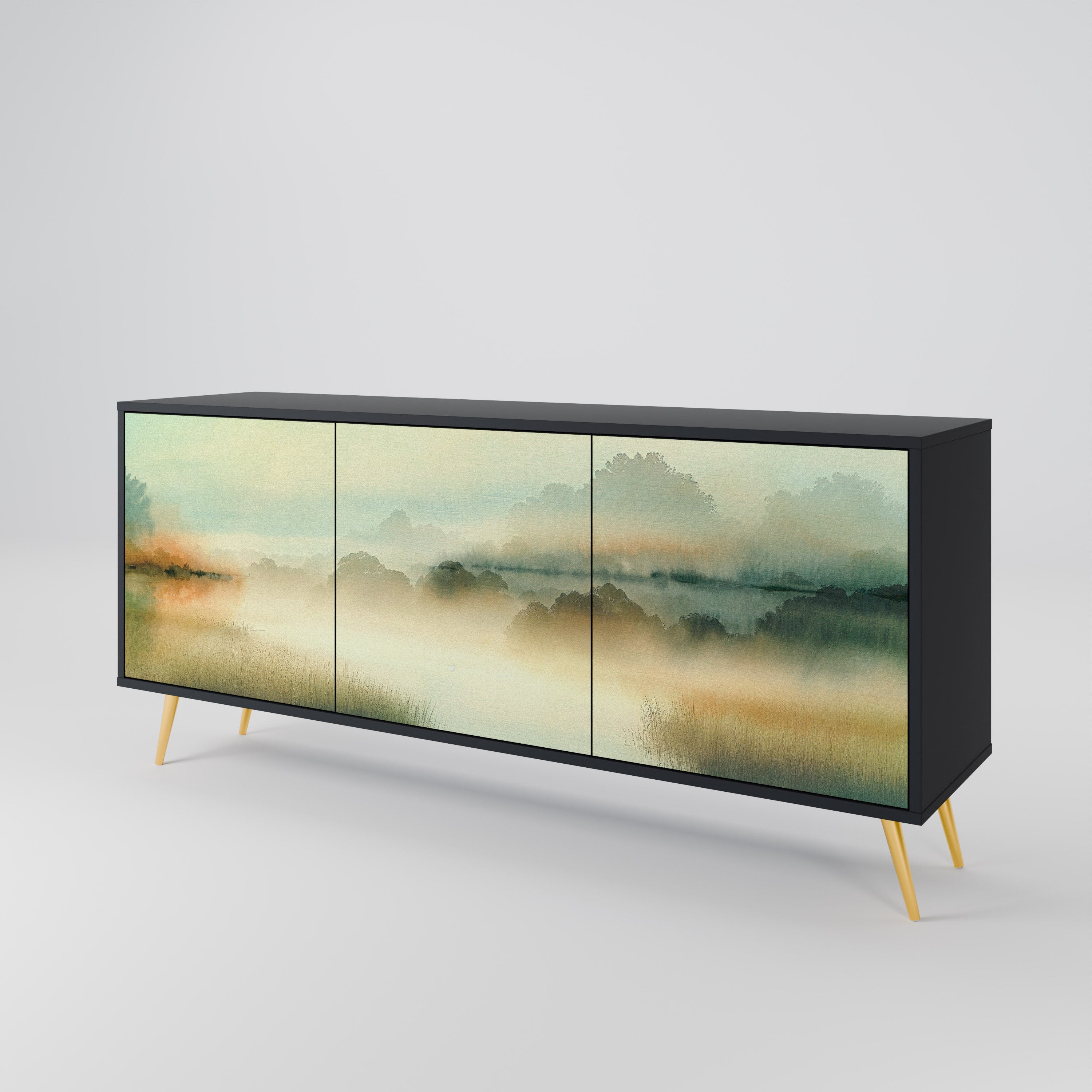MORNING BY THE LAKE 3-Door Sideboard