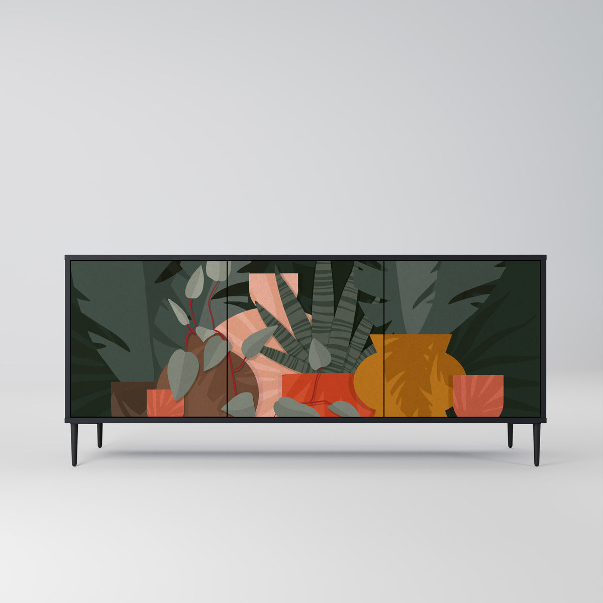 TROPICAL COMPOSITION 3-türiges Sideboard