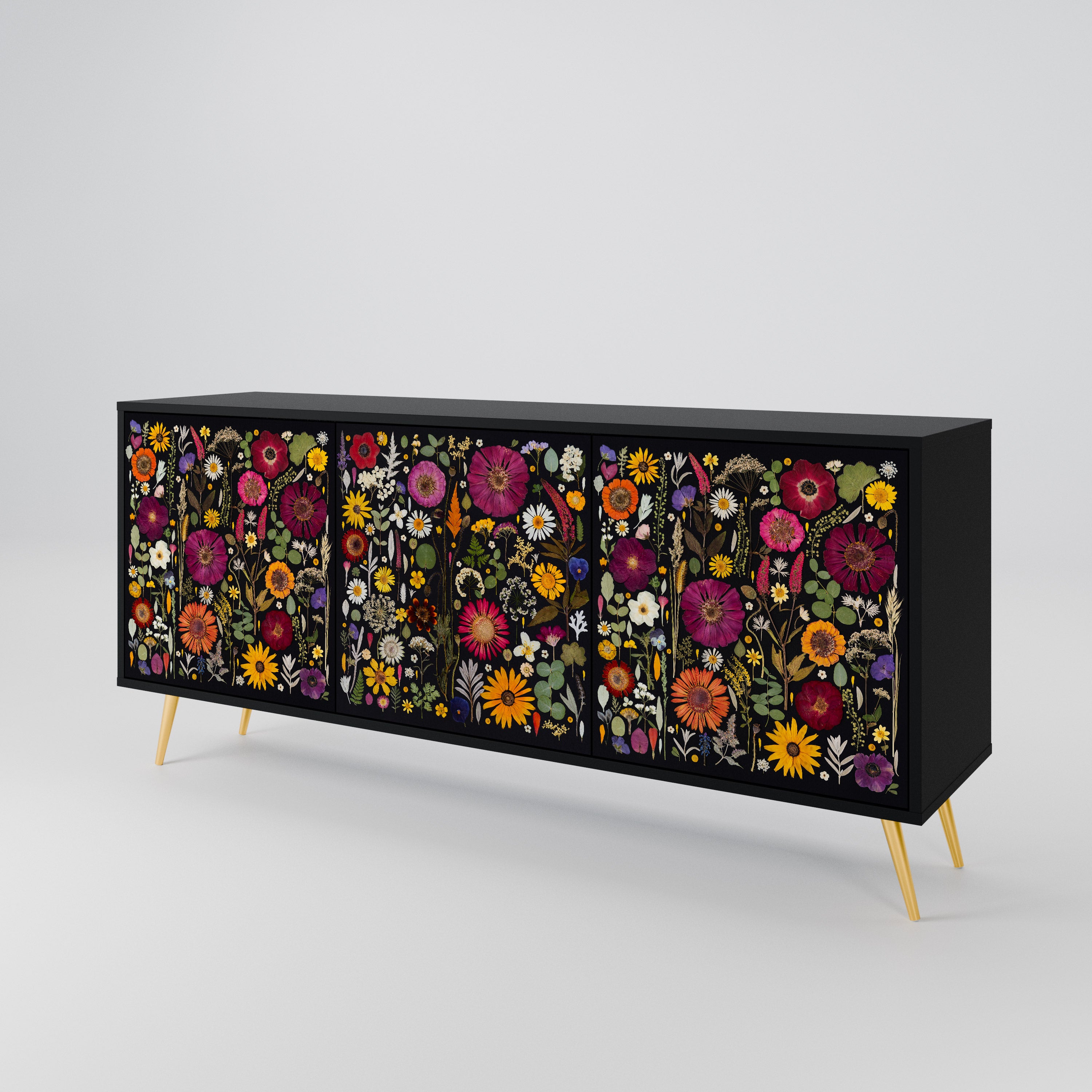 MIDNIGHT GARDEN 3-Door Sideboard
