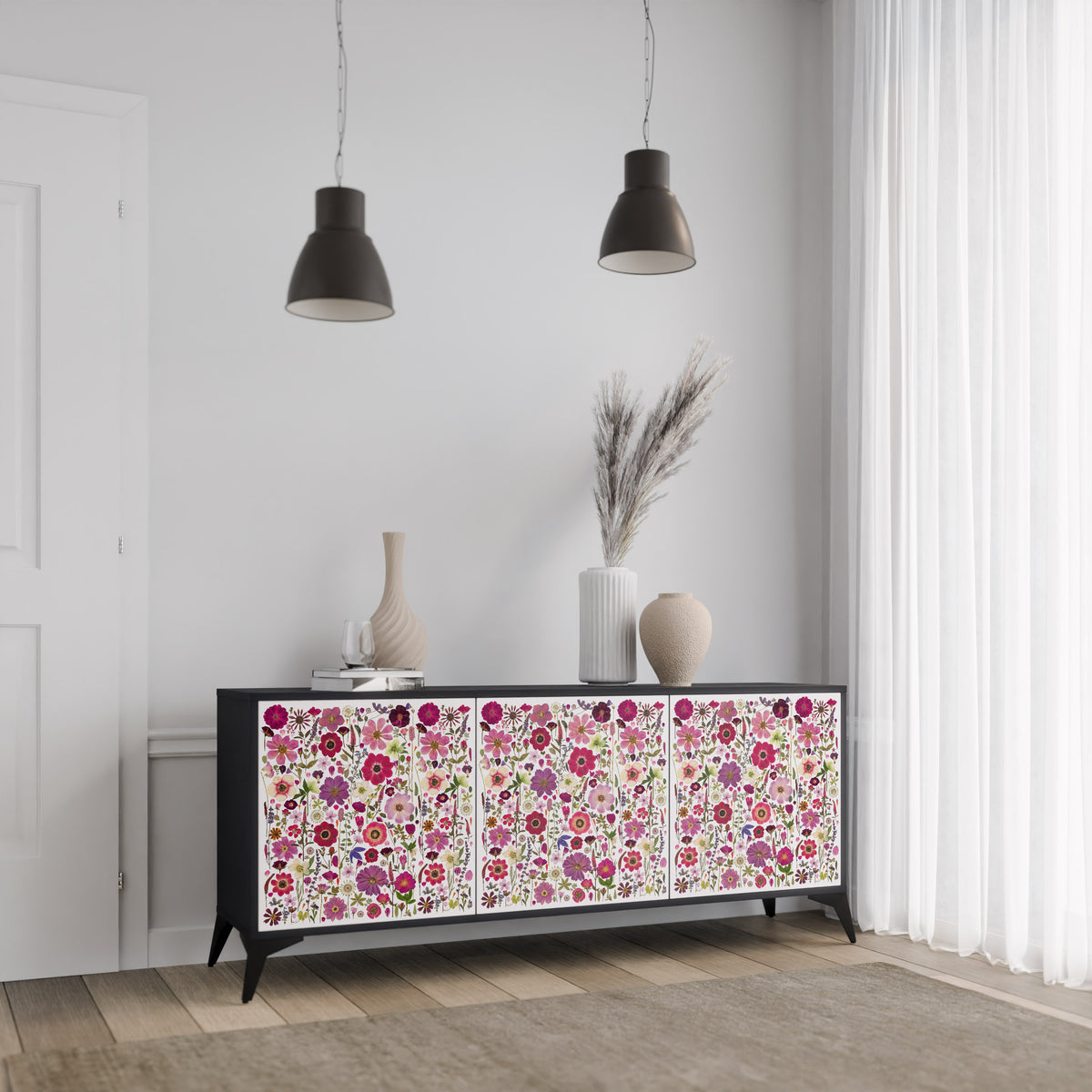 PETAL GARDEN 3-Door Sideboard