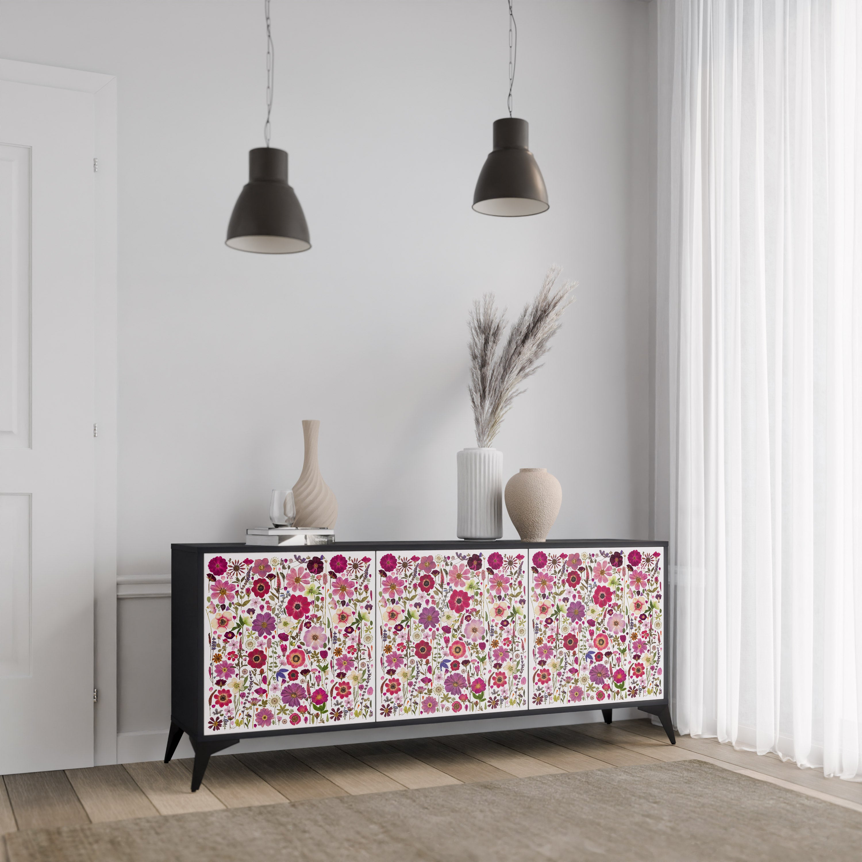 Petal Garden 3-türiges Sideboard