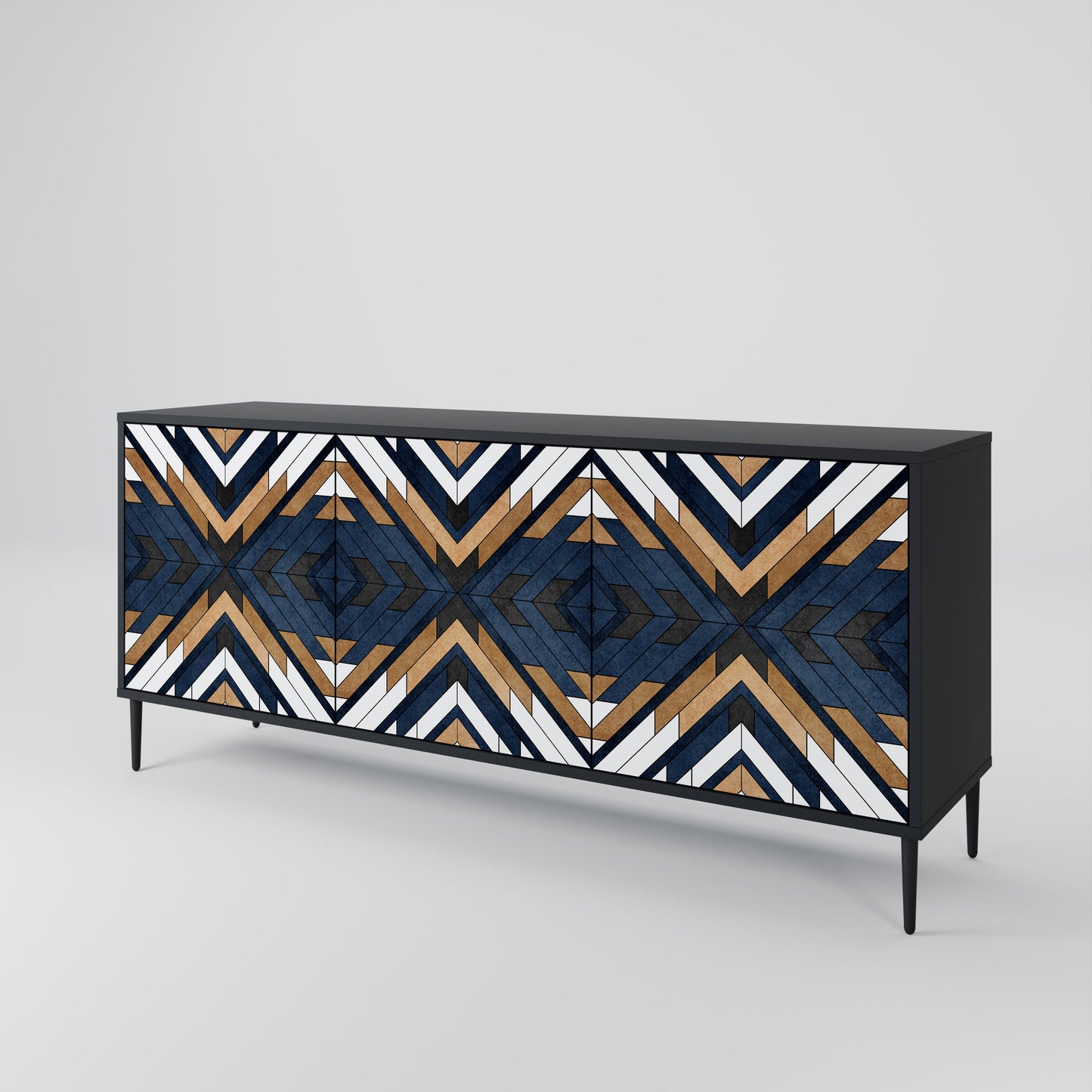 ARTFUL GEOMETRY 3-türiges Sideboard