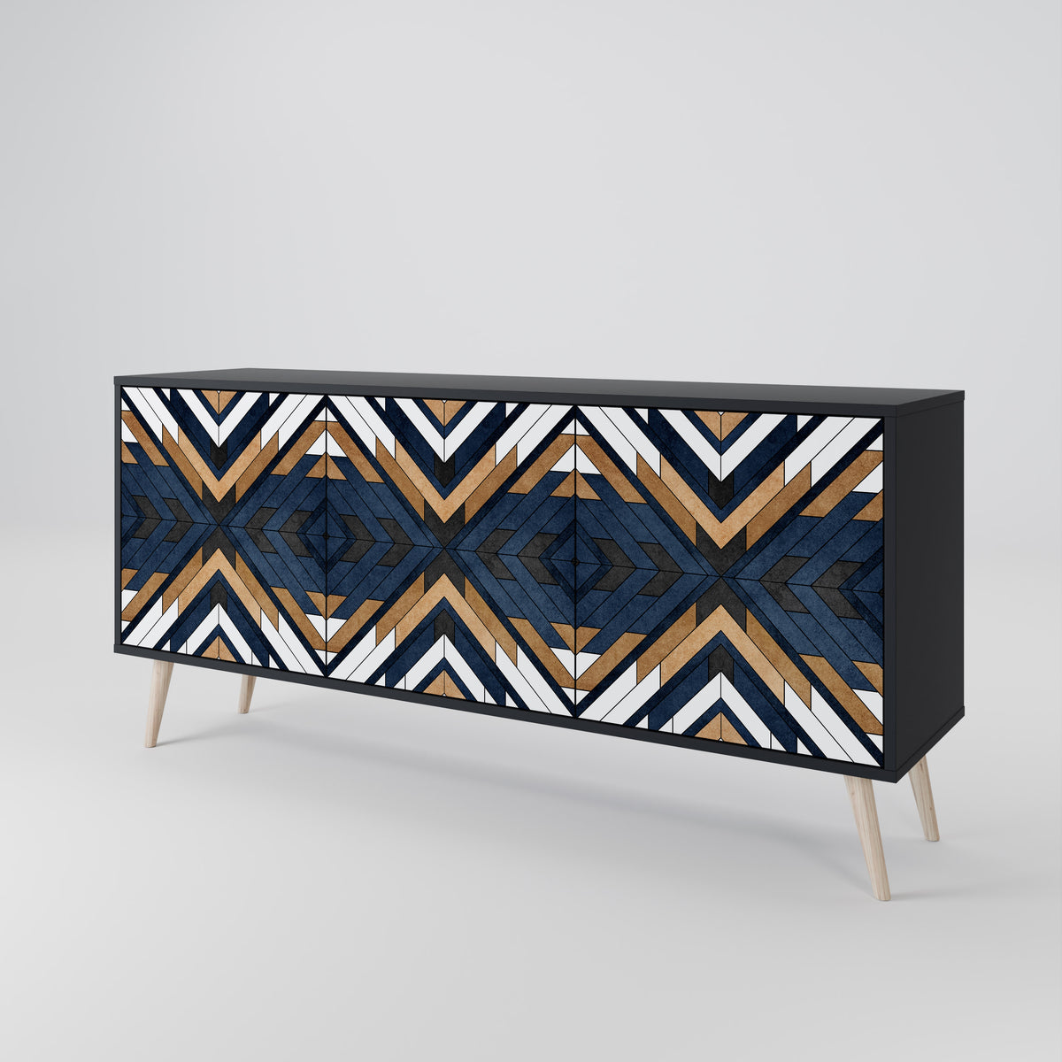 ARTFUL GEOMETRY 3-türiges Sideboard