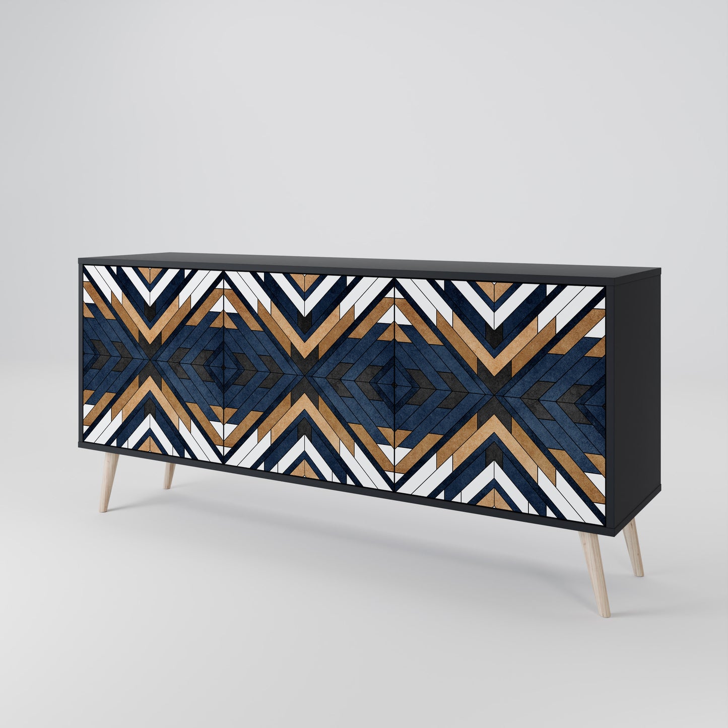 ARTFUL GEOMETRY 3-türiges Sideboard