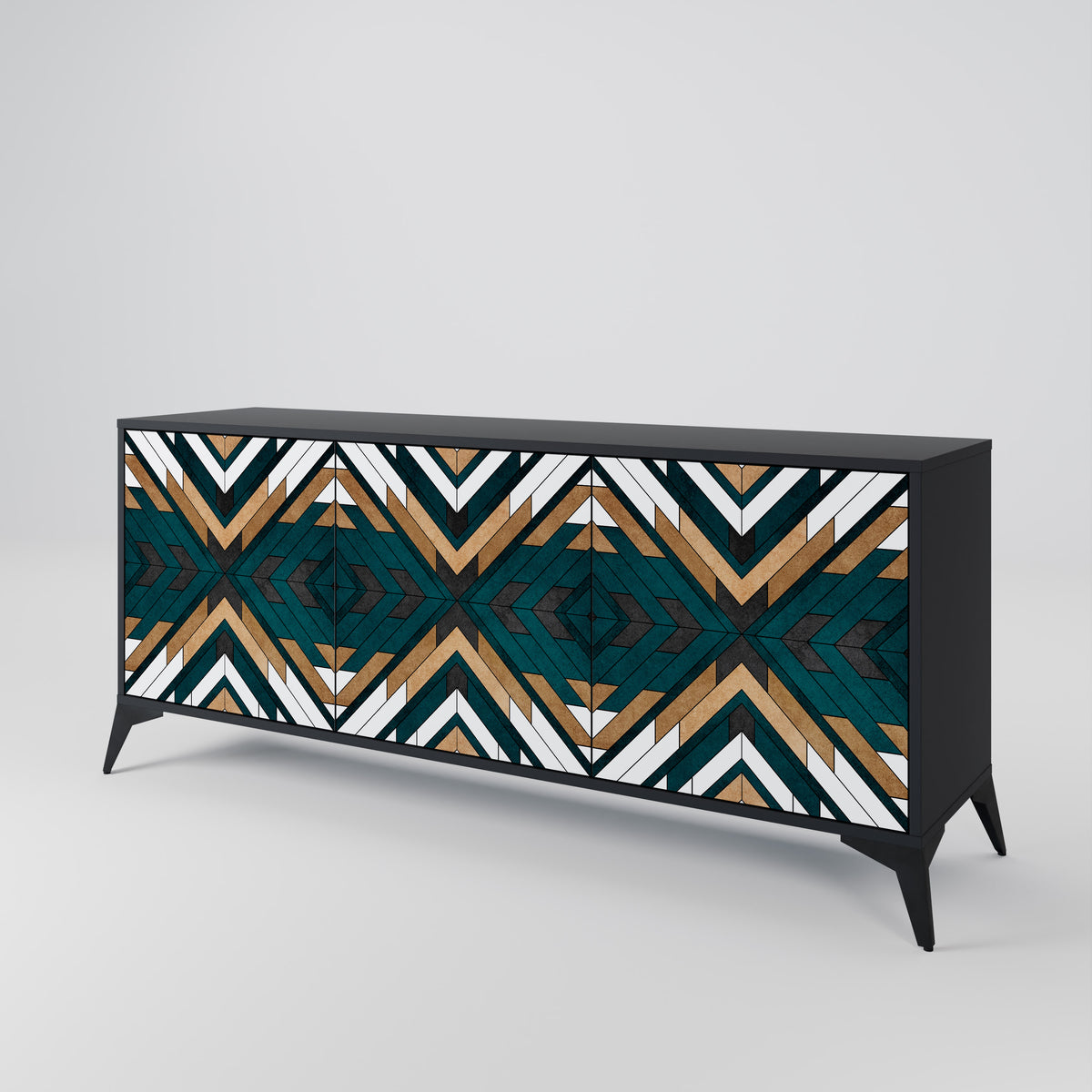 ARTISTIC GEOMETRY 3-türiges Sideboard