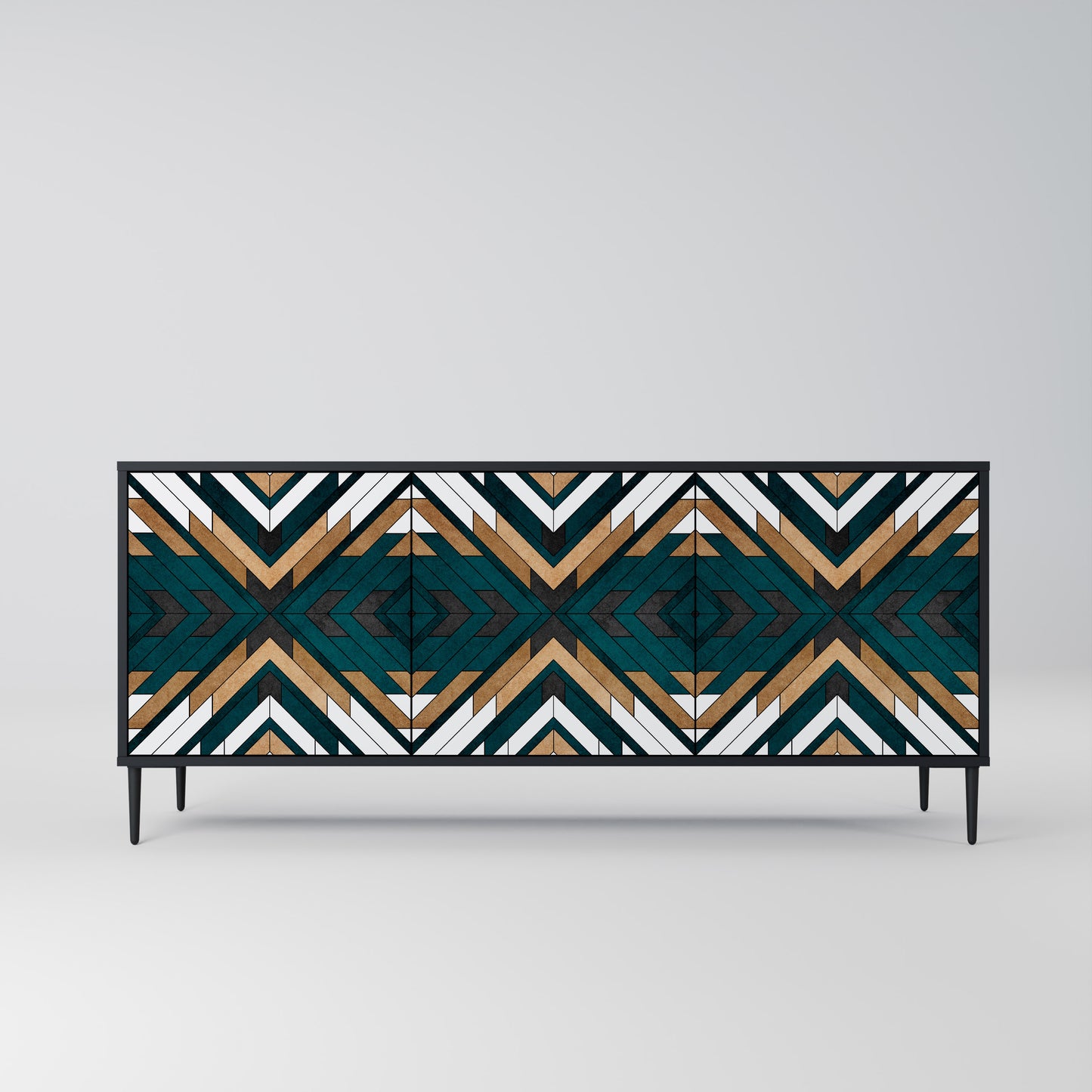 ARTISTIC GEOMETRY 3-türiges Sideboard