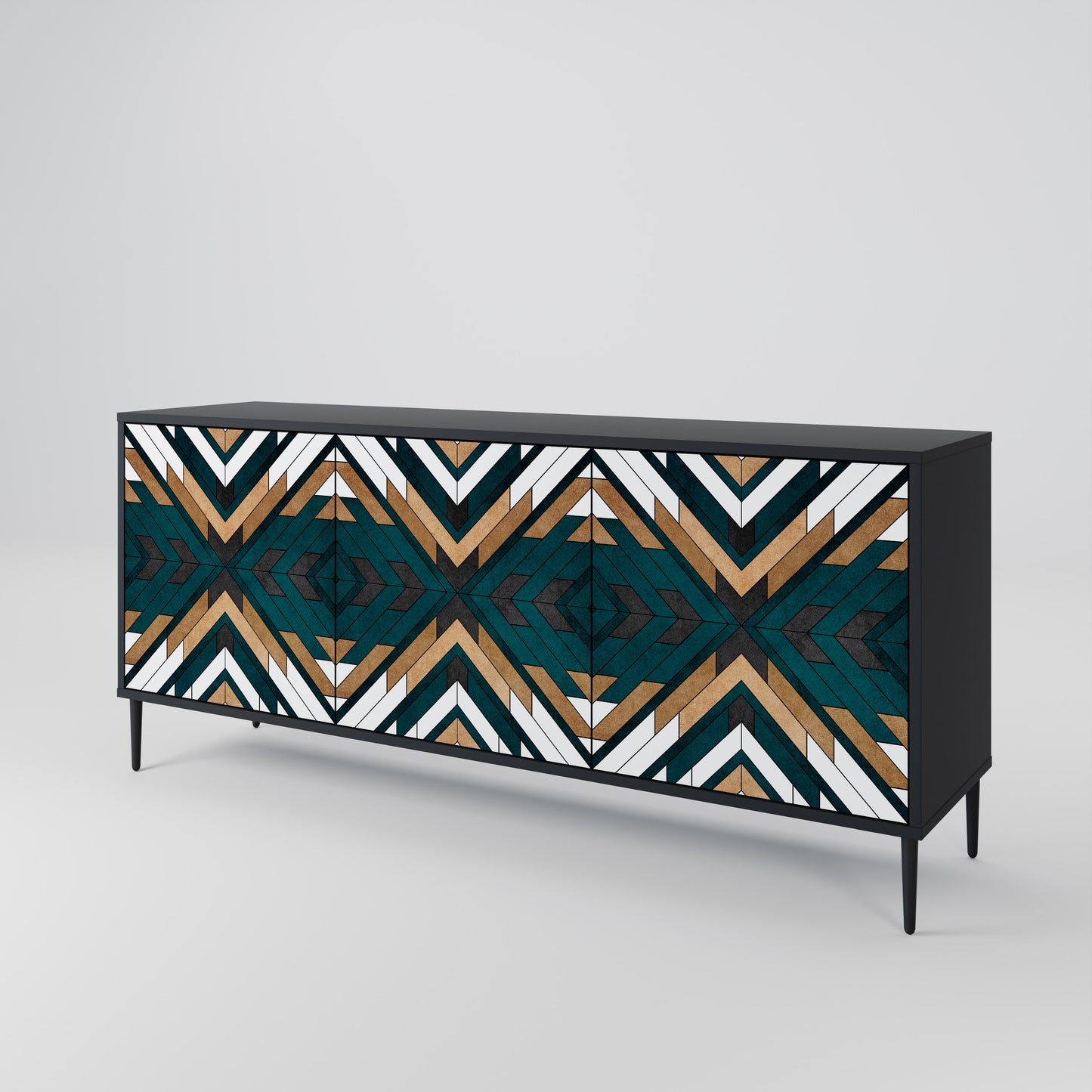 ARTISTIC GEOMETRY 3-türiges Sideboard