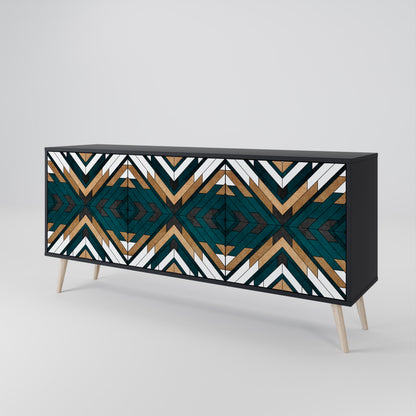 ARTISTIC GEOMETRY 3-türiges Sideboard