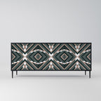 DIMENSION DELIGHTS 3-Door Sideboard in Black Finish