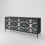 DIMENSION DELIGHTS 3-Door Sideboard in Black Finish