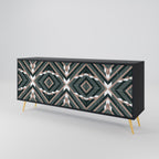 DIMENSION DELIGHTS 3-Door Sideboard in Black Finish