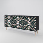 DIMENSION DELIGHTS 3-Door Sideboard in Black Finish