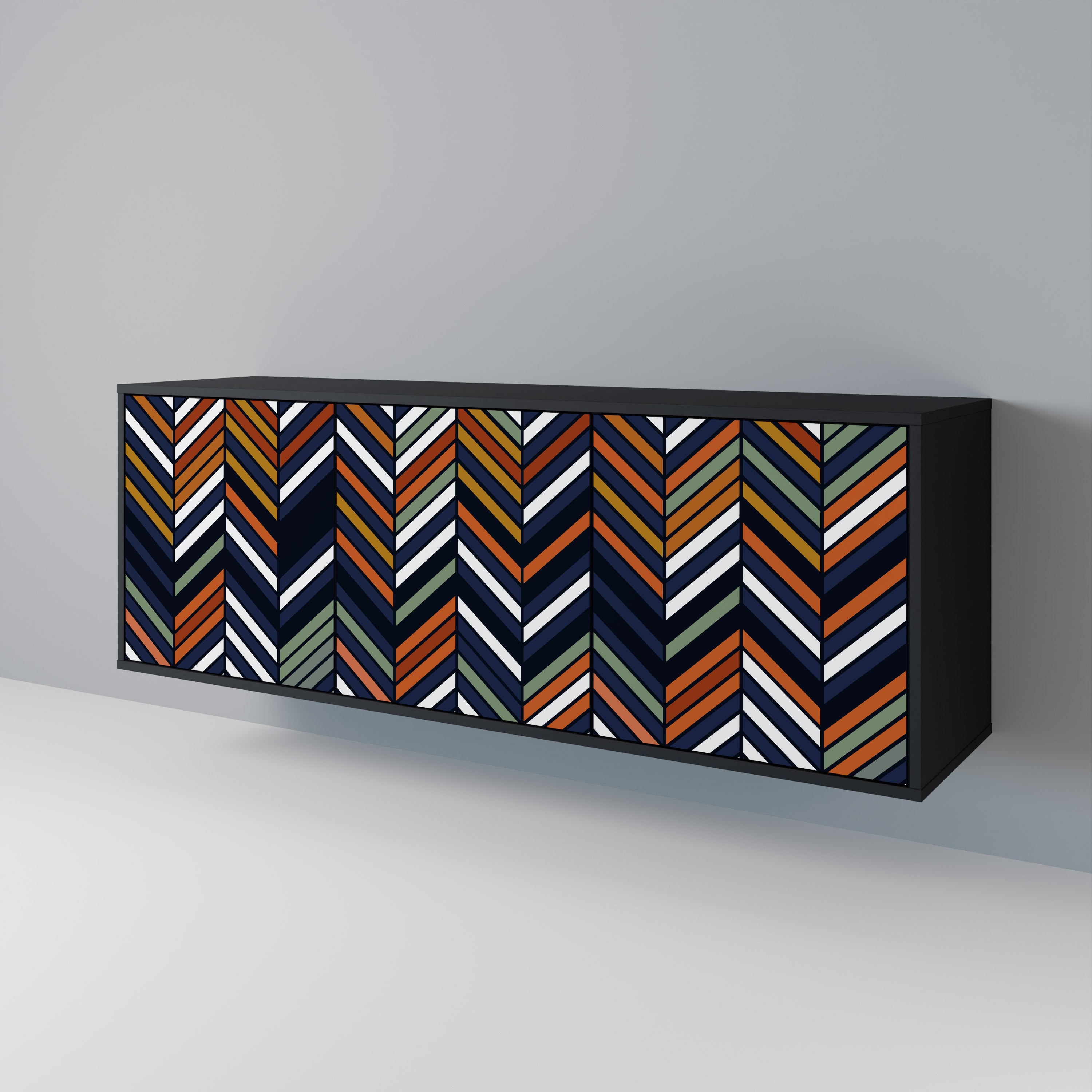 VIBRANT PATCHWORK 3-Door Sideboard