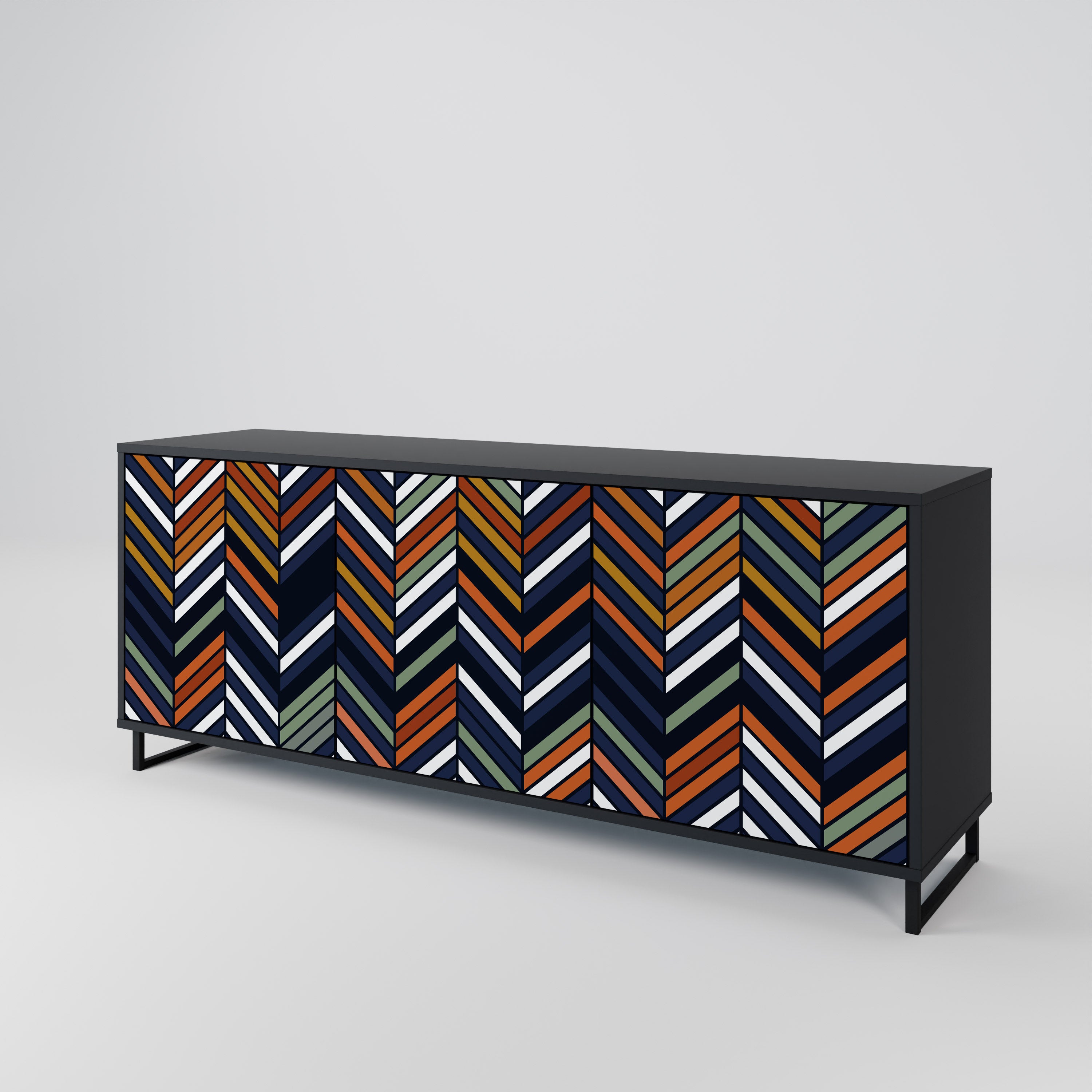 VIBRANT PATCHWORK 3-Door Sideboard