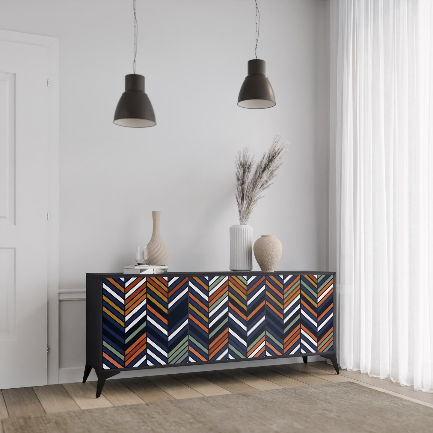 VIBRANT PATCHWORK 3-türiges Sideboard