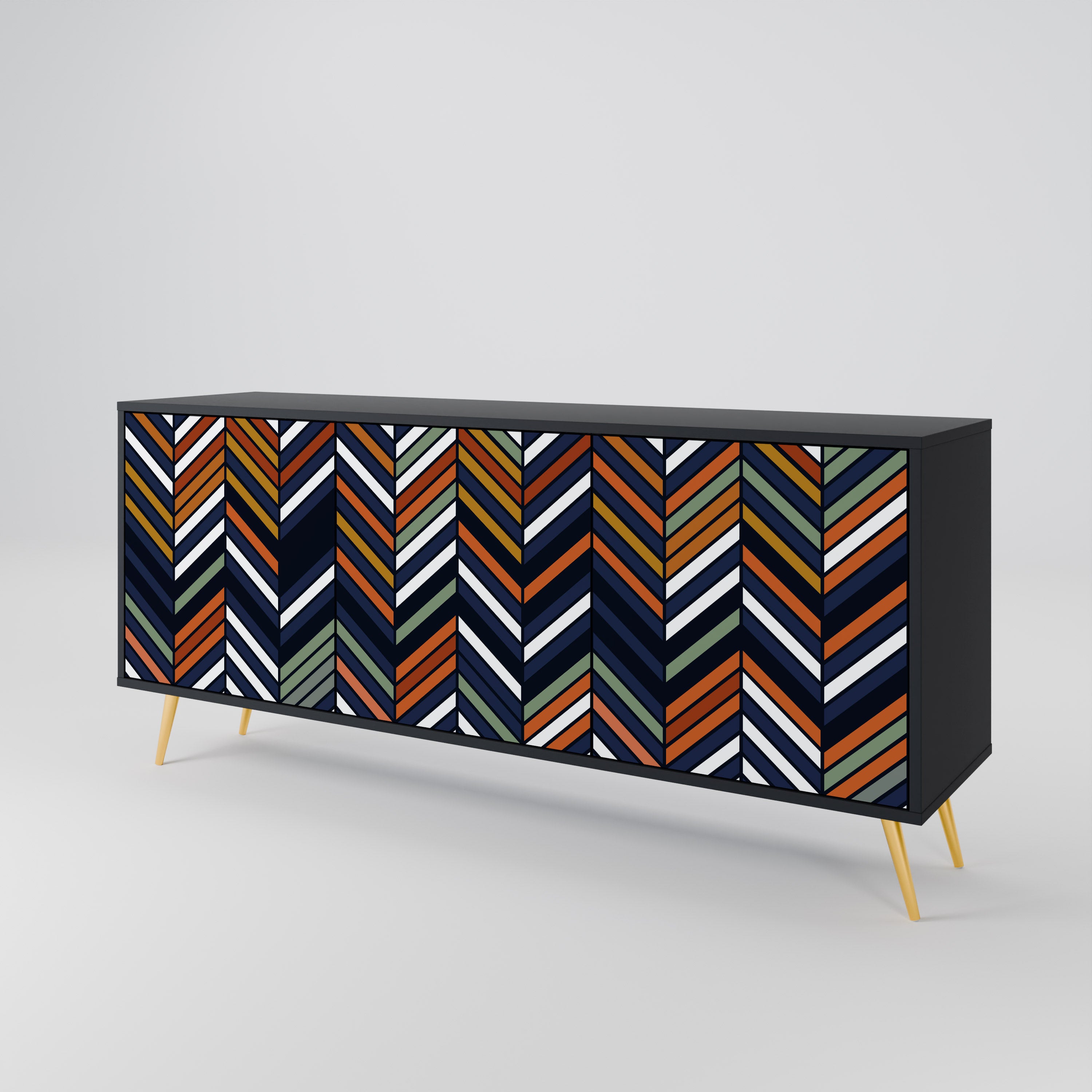 VIBRANT PATCHWORK 3-Door Sideboard