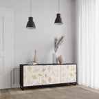 SPOTTED DAZE 3-Door Sideboard in Black Finish
