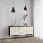 SPOTTED DAZE 3-Door Sideboard in Black Finish