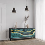 GOLDRUSH ODYSSEY 3-Door Sideboard in Black Finish