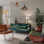 GOLDRUSH ODYSSEY 3-Door Sideboard in Black Finish