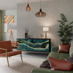 GOLDRUSH ODYSSEY 3-Door Sideboard in Black Finish