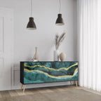 GOLDRUSH ODYSSEY 3-Door Sideboard in Black Finish