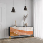 SANDHILLS SPLENDOUR 3-Door Sideboard in Black Finish