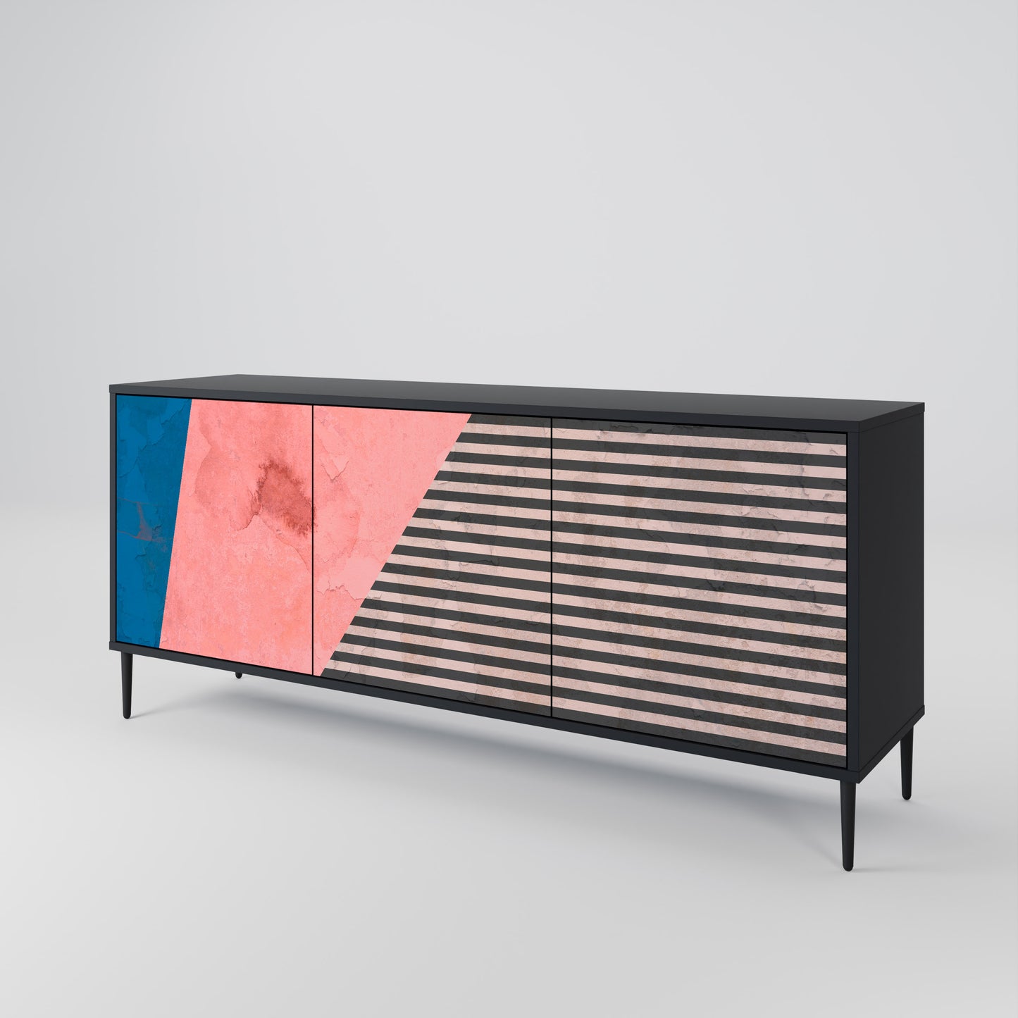GLAMOROUS STRIPE 3-türiges Sideboard
