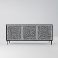 TEMPORARY SEQUENCE 3-Door Sideboard in Black Finish