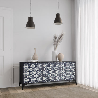GRAPHITE EYES 3-türiges Sideboard