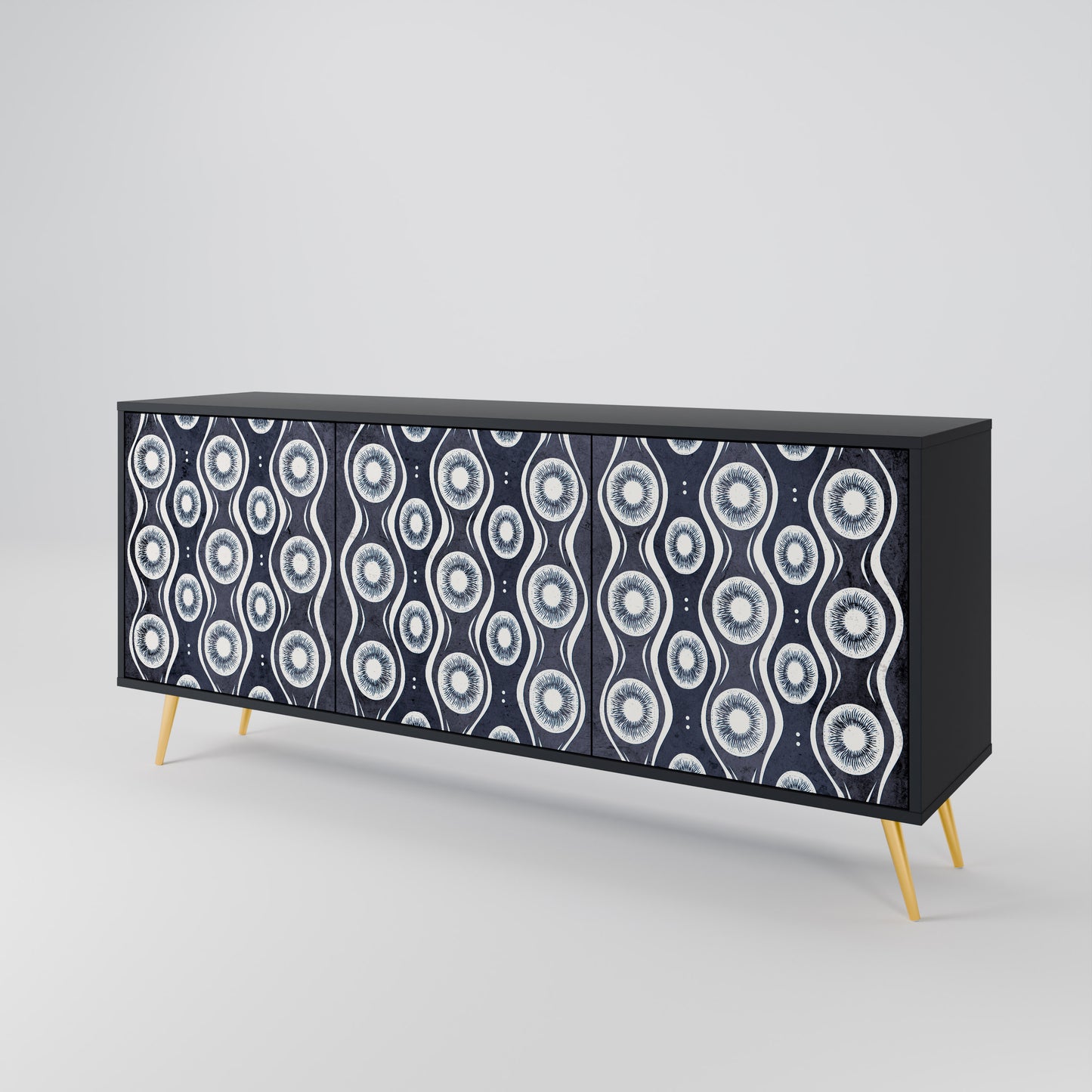 GRAPHITE EYES 3-türiges Sideboard