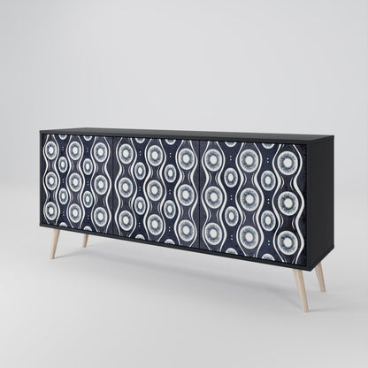 GRAPHITE EYES 3-türiges Sideboard