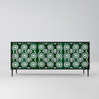 GREEN EYES 3-Door Sideboard in Black Finish