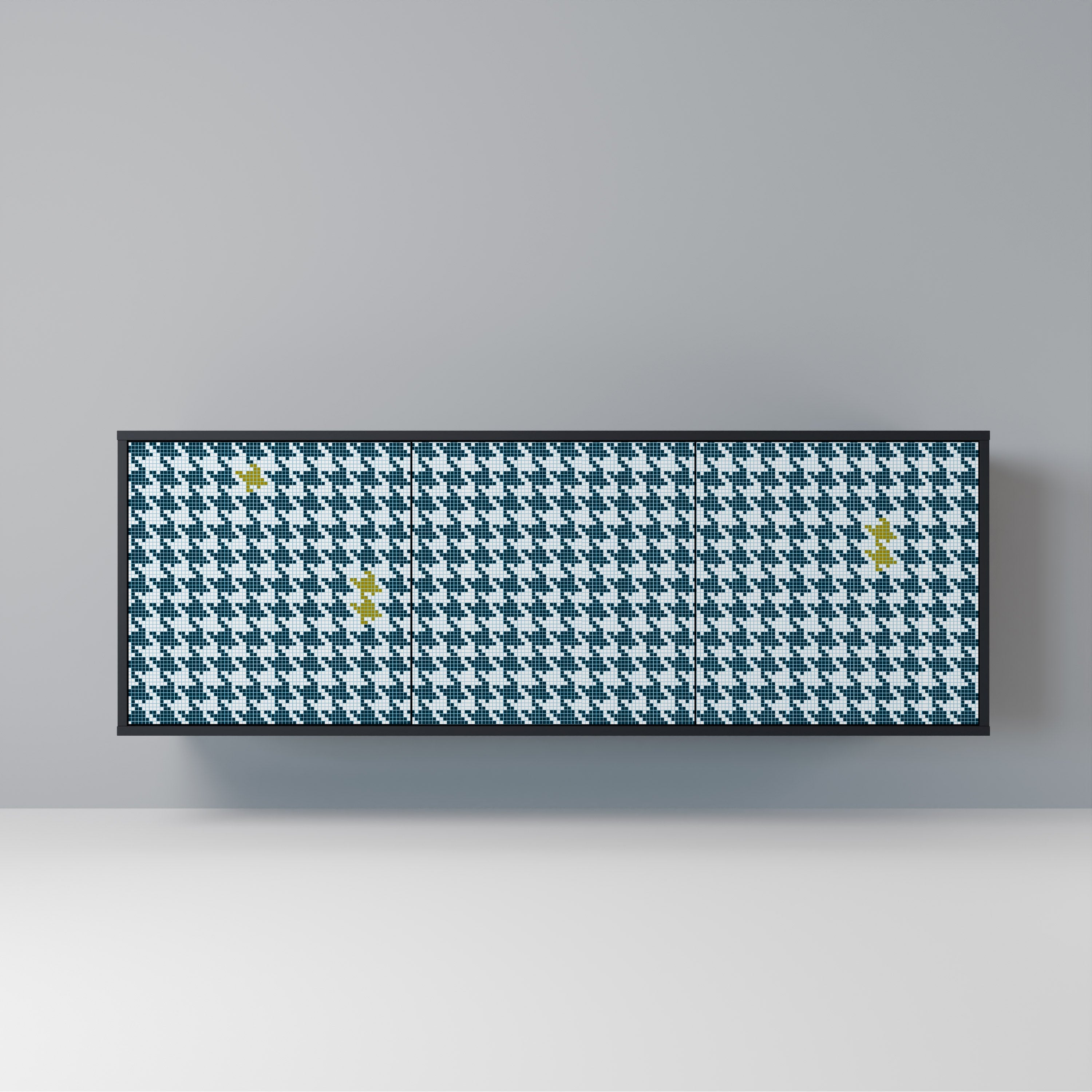 OUT OF CONTEXT 3-türiges Sideboard in Schwarz